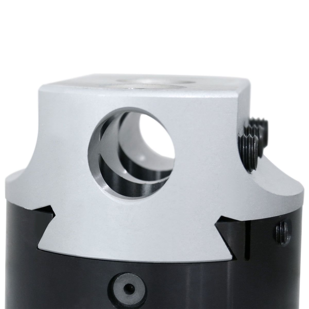 4" precision boring head with 1" boring bar bore, 1" offset, and 1-1/2"-18 mount thread - 0350-0004