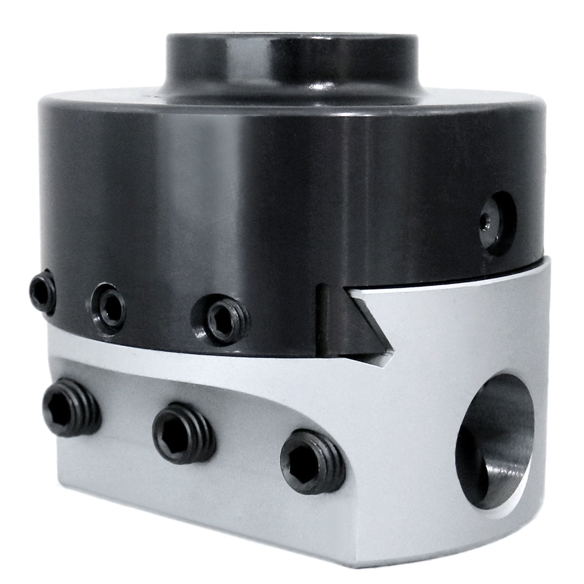 4" precision boring head with 1" boring bar bore, 1" offset, and 1-1/2"-18 mount thread - 0350-0004