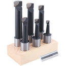 1'' 6 Pc Carbide Tipped Boring Bar Set, 0375-0999