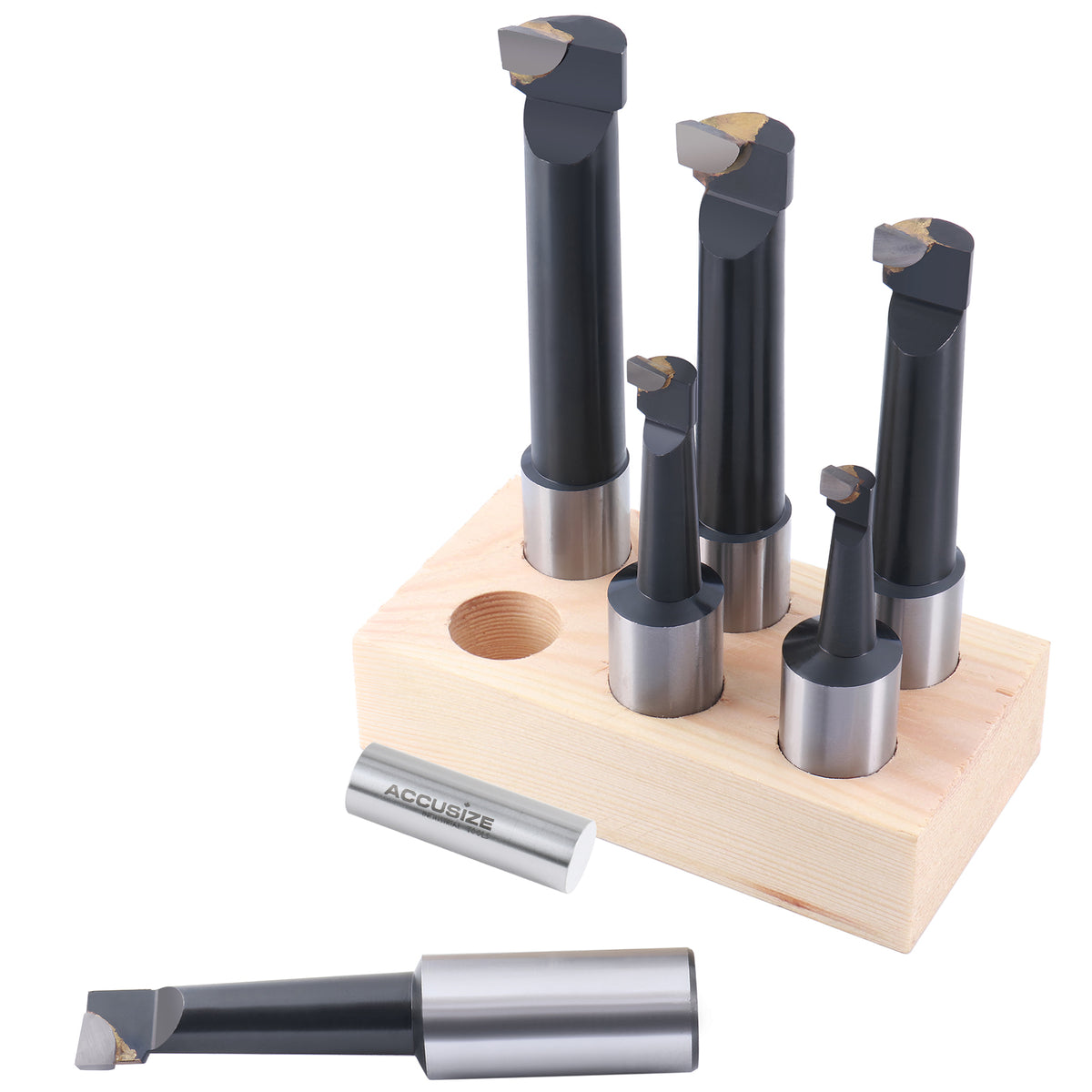 1'' 6 Pc Carbide Tipped Boring Bar Set, 0375-0999