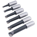 1'' 6 Pc Carbide Tipped Boring Bar Set, 0375-0999