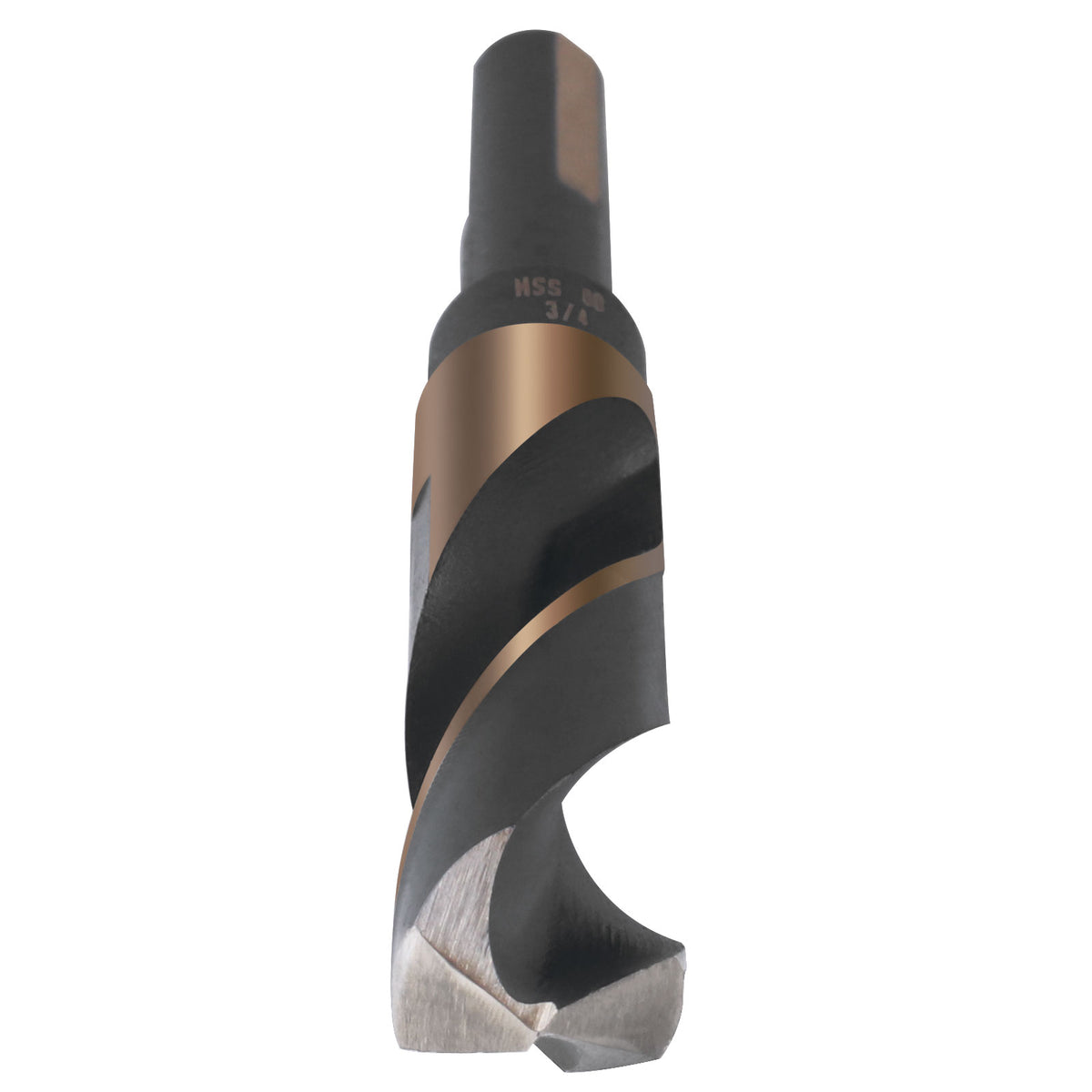 3/4'' ANSI M35(H.S.S. + 5% Cobalt) S and D Drill, 1/2'' Shank, 135 Degree Split Point, 0412-0034