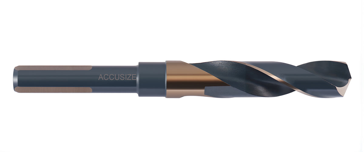 11/16'' ANSI M35(H.S.S. + 5% Cobalt) S and D Drill, 1/2'' Shank, 135 Degree Split Point, 0412-1116