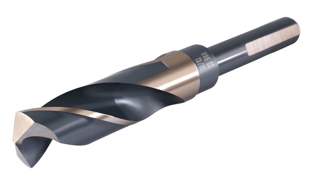 13/16'' ANSI M35(H.S.S. + 5% Cobalt) S and D Drill, 1/2'' Shank, 135 Degree Split Point, 0412-1316