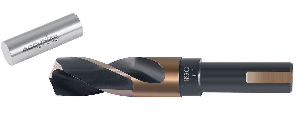 ANSI M35(H.S.S. + 5% Cobalt) 1/2" Shank S & D Drill, 135° Split Point