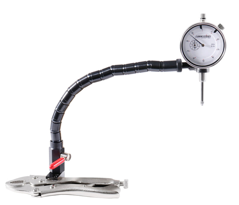 Premium Disc and Rotor/Ball Joint Gage, 1'' by 0.001'' Indicator and 360 Deg Flexible Stem Holder, Automotive Product