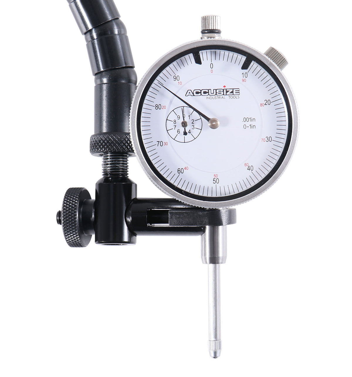 Premium Disc and Rotor/Ball Joint Gage, 1'' by 0.001'' Indicator and 360 Deg Flexible Stem Holder, Automotive Product