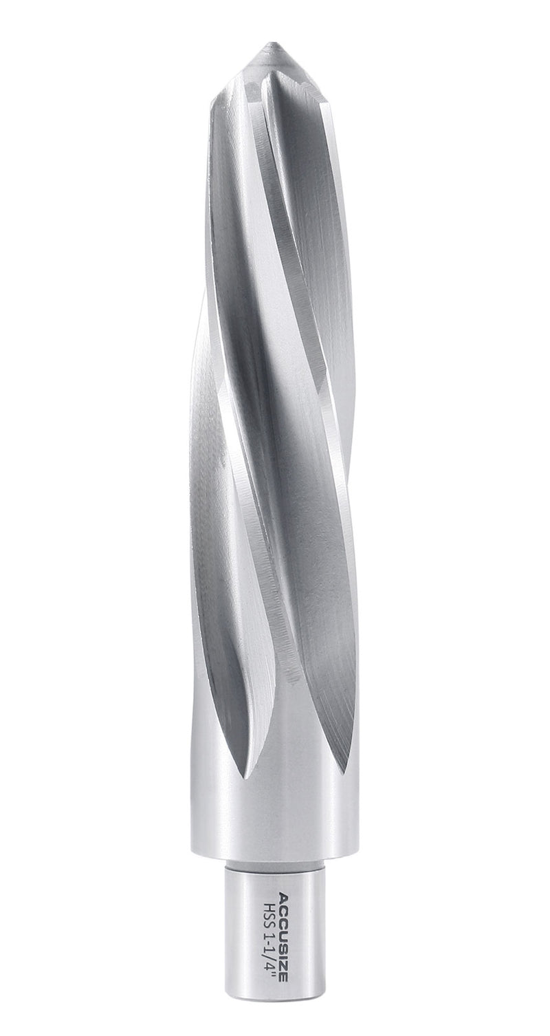 1-1/4'' H.S.S. Aligning Reamer with 3/4'' / 0.75'' Weldon Shank, Spiral Flute, 0521-0114