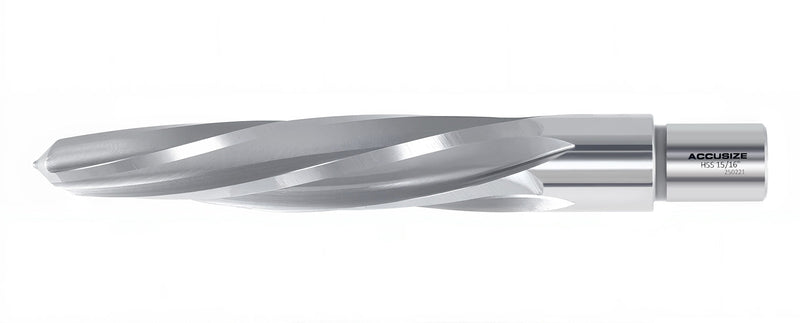 15/16'' H.S.S. Aligning Reamer with 3/4'' / 0.75'' Weldon Shank, Spiral Flute, 0521-1516