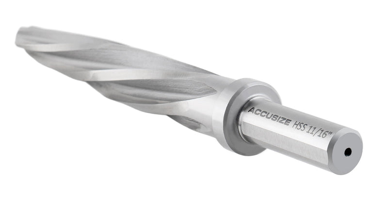 11/16'' Hss Aligning Reamer with Spiral Flutes, 0522-1116