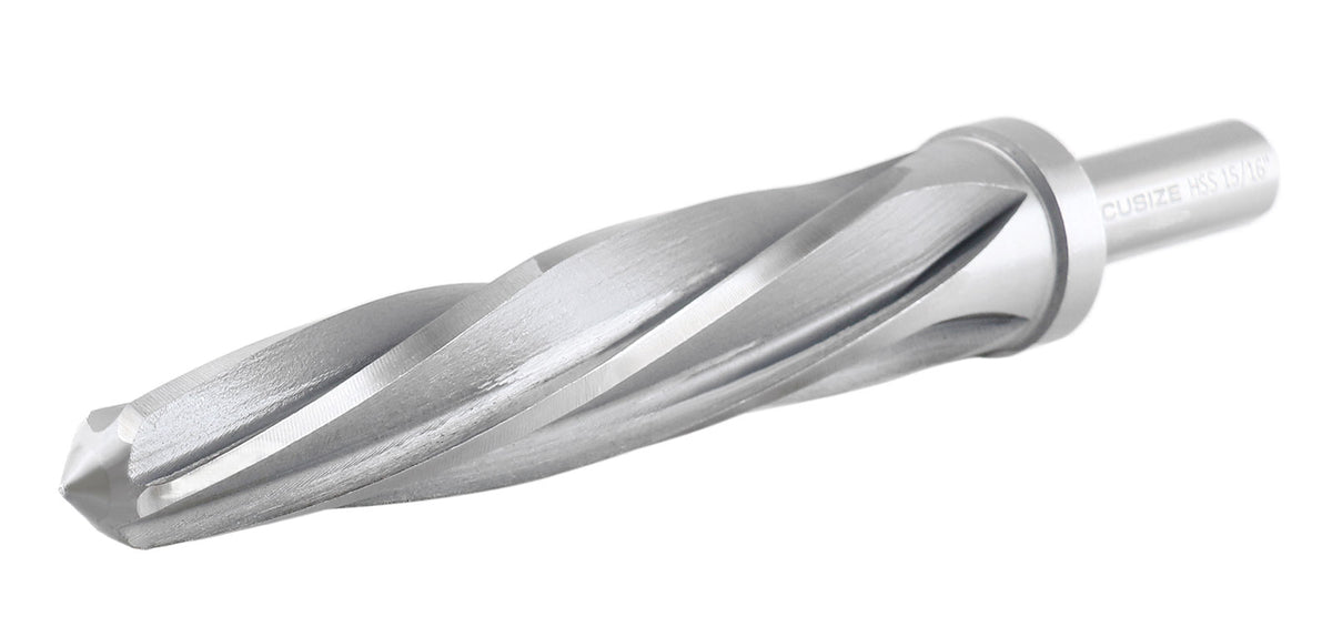 15/16'' Hss Aligning Reamer with Spiral Flutes, 0522-1516