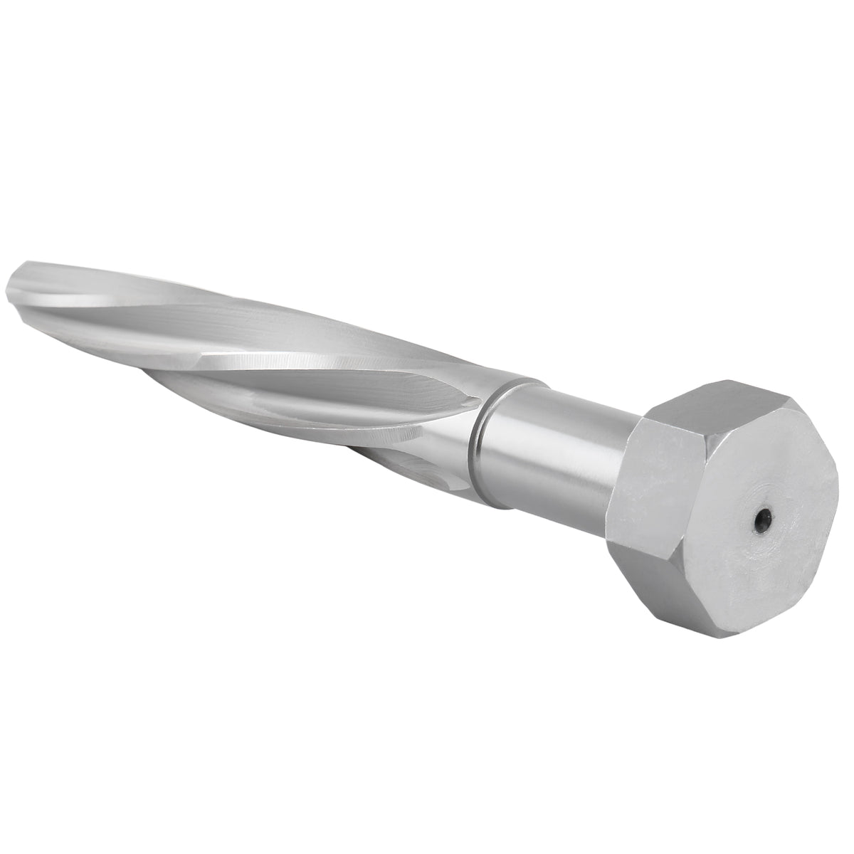 H.S.S. Aligning Reamer - 13/16'' Diameter, 5'' Flute Length, 7'' OAL, Hex Shank, Spiral Flute, 0523-6035