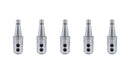 5 Pcs ISO40 Shell Mill Holder with thread 5/8"-11 , Neck Dia.: 1-1/4",