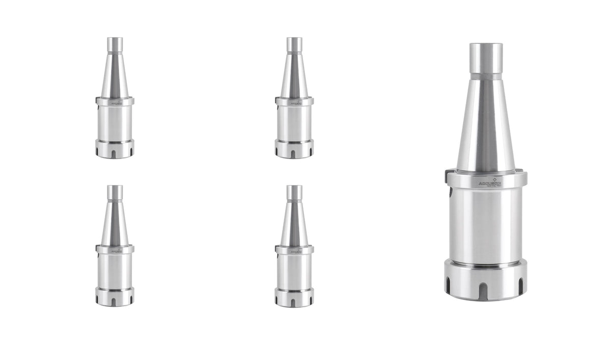 5Ps ISO40 Holders for ER40 Collets, with thread 5/8"-11, Length: 100mm, #0536-0004x5