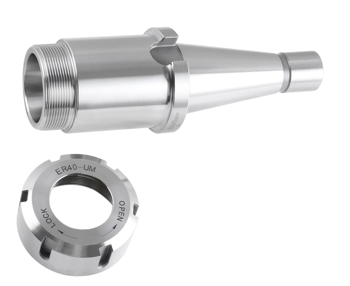 5Ps ISO40 Supports pour pinces ER40, avec filetage 5/8"-11, Longueur : 100mm, #0536 -0004x5