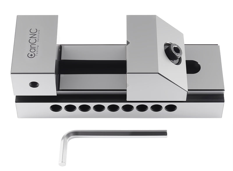 175 mm Long 63 mm Wide Precision Screwless Toolmakers Vise, Parallelism 0.003 mm/100 mm, Squareness 0.005 mm/100 mm, 0536-Vb25