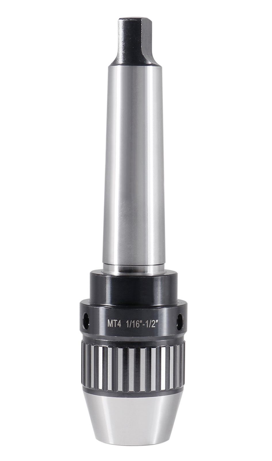 CanCNC Tooling Solutions 1/16-1/2" MT4 Precision Keyless Drill Chuck, Heavy-Duty with Integrated Shank, Titanium Jaws, 0537-1204
