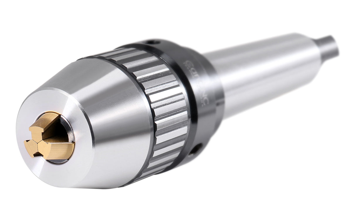 CanCNC Tooling Solutions 1/16-1/2" MT4 Precision Keyless Drill Chuck, Heavy-Duty with Integrated Shank, Titanium Jaws, 0537-1204