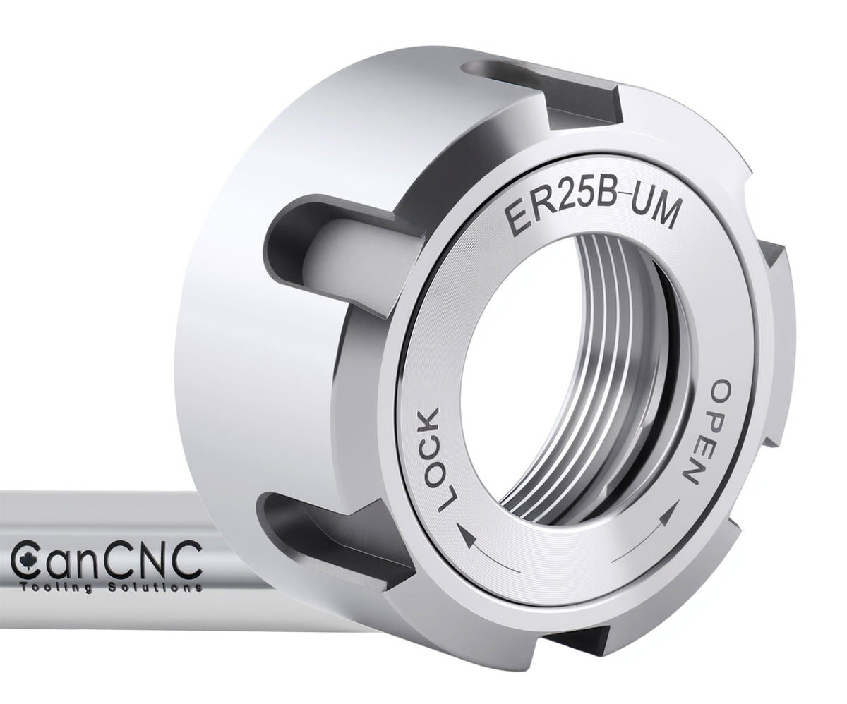 Ball Bearing ER Collet Chuck Nut, Balanced To 18,000 RPM at G2.5