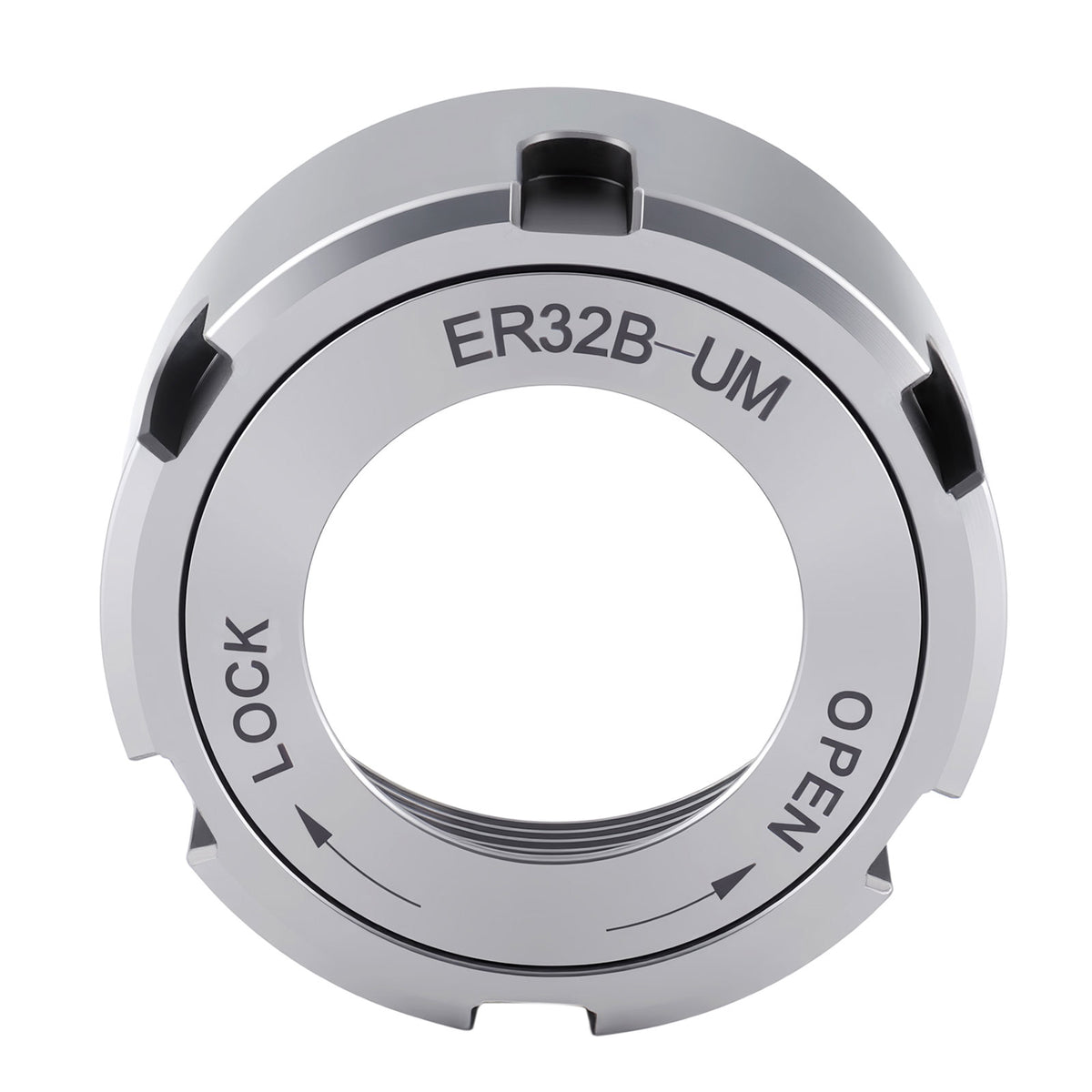 CanCNC Tooling Solutions ER32B-UM Slotted Collet Chuck Nut, Balanced to 18,000 RPM at G2.5, 0537-3200