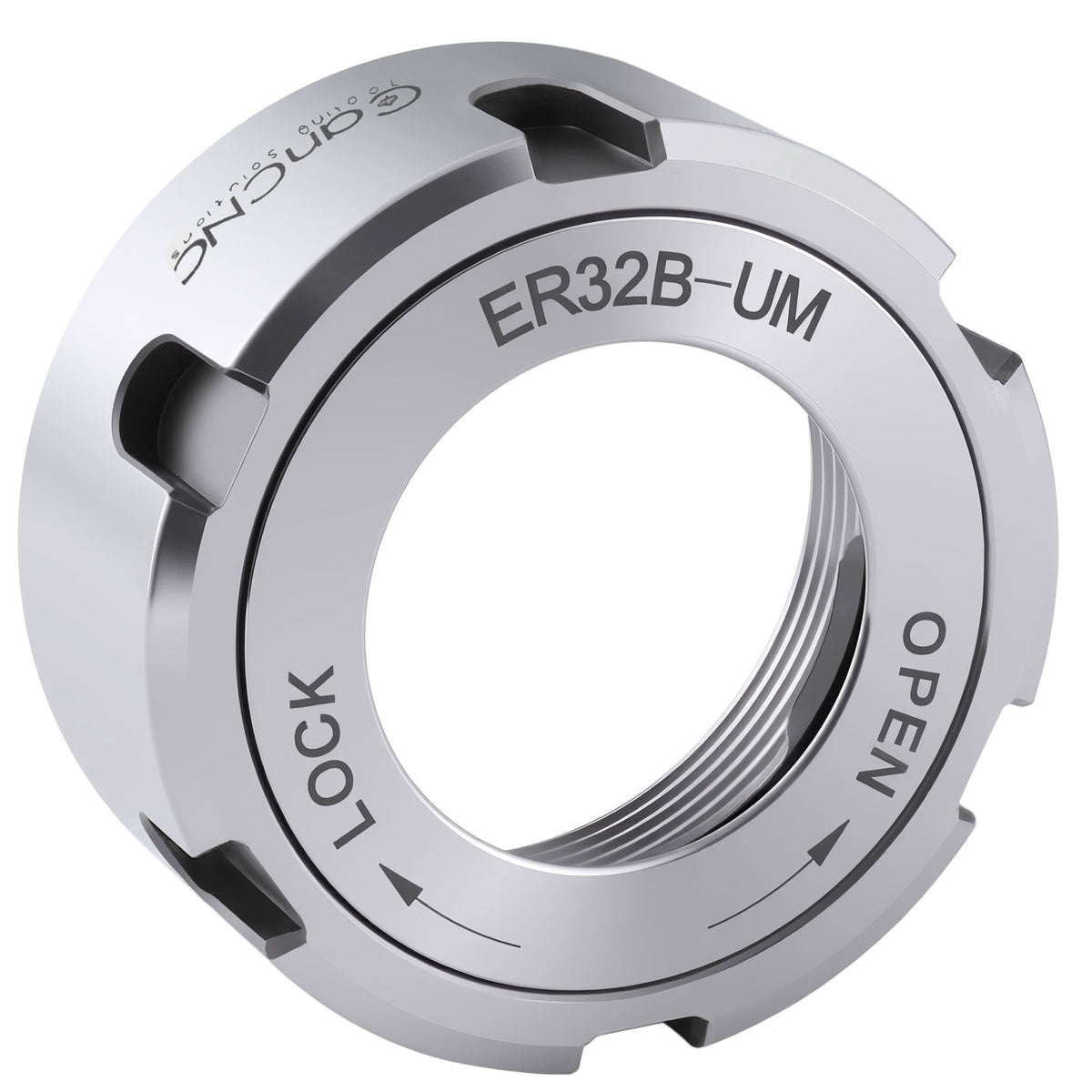 CanCNC Tooling Solutions ER32B-UM Slotted Collet Chuck Nut, Balanced to 18,000 RPM at G2.5, 0537-3200