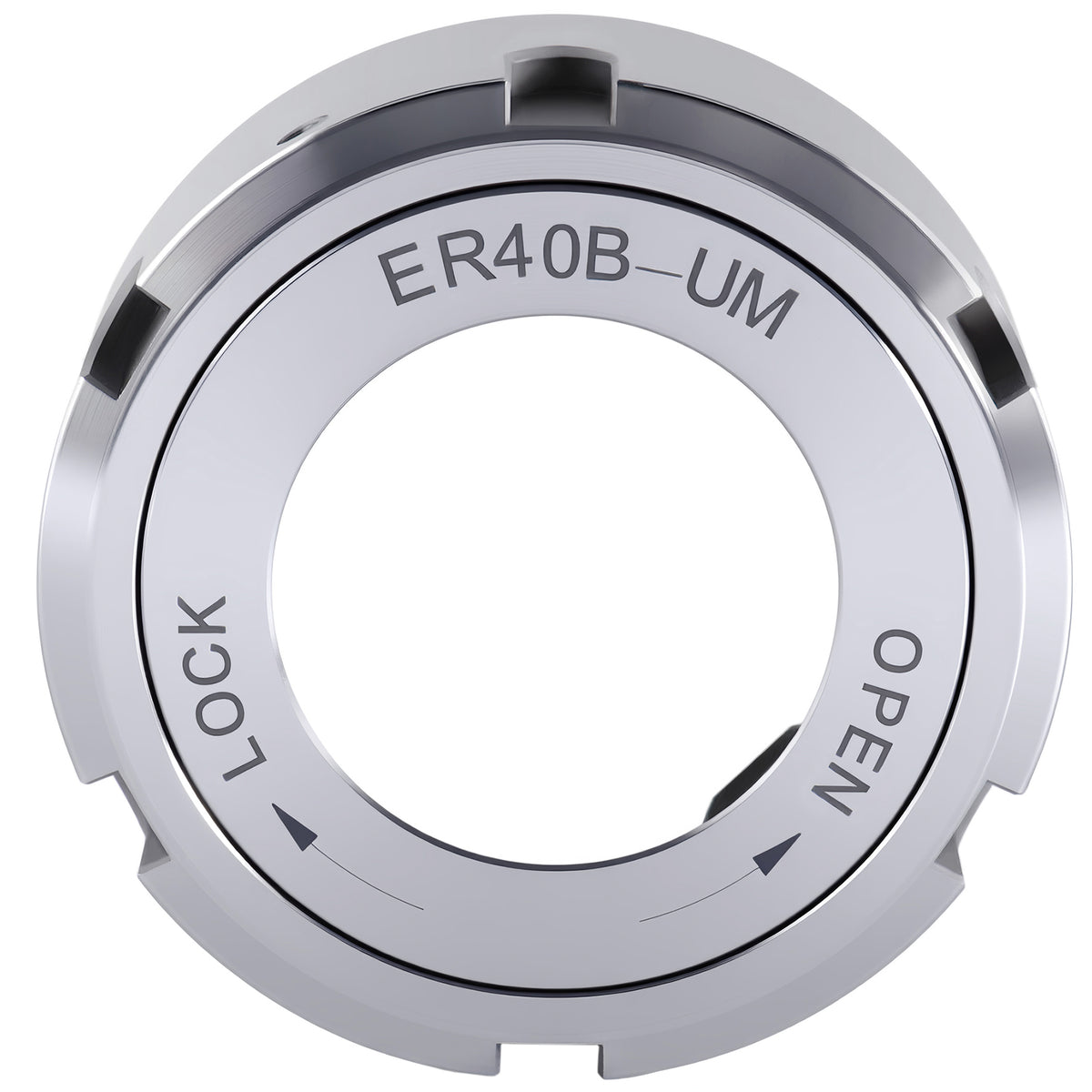 CanCNC Tooling Solutions ER40B-UM Slotted Collet Chuck Nut, Balanced to 18,000 RPM at G2.5, 0537-4000