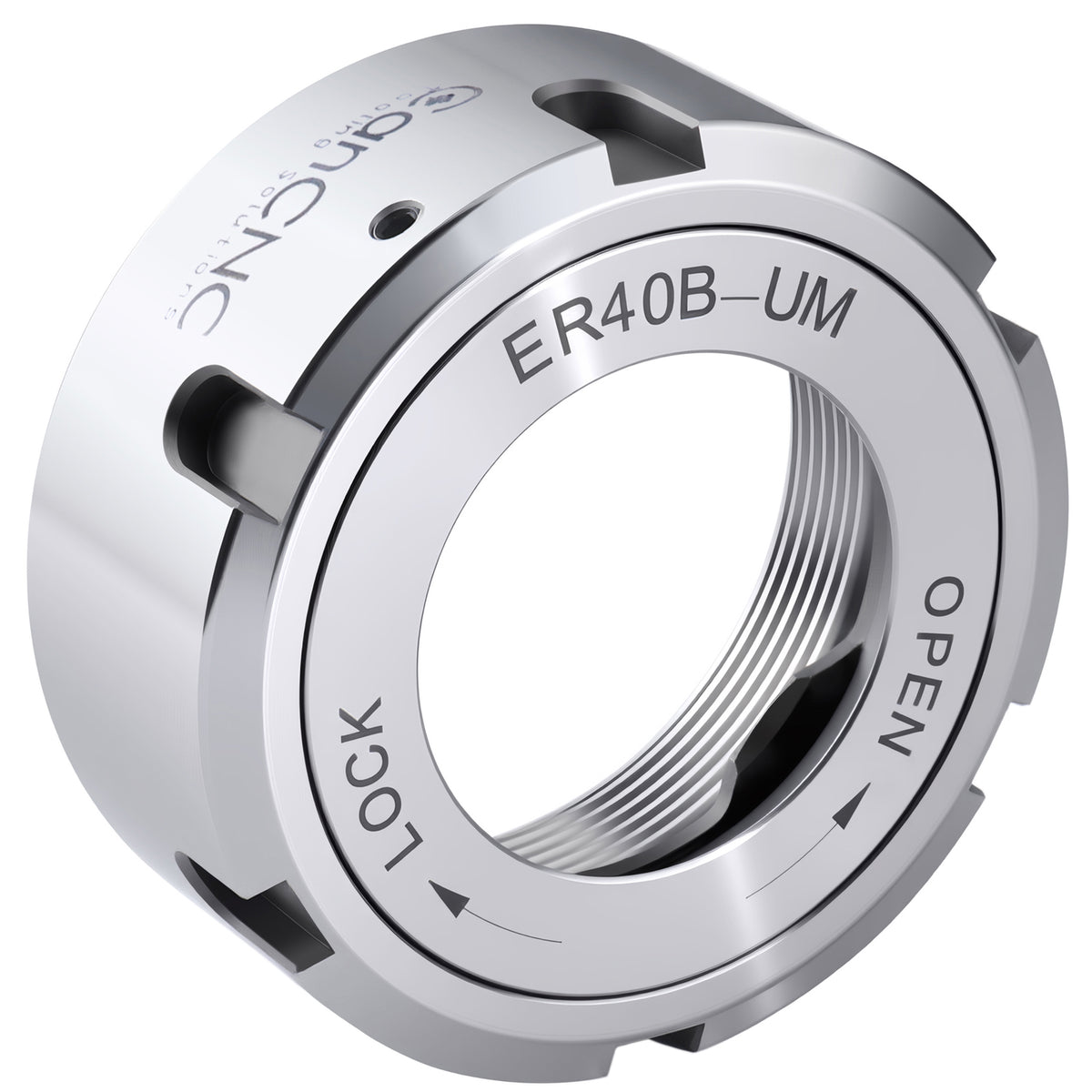 CanCNC Tooling Solutions ER40B-UM Slotted Collet Chuck Nut, Balanced to 18,000 RPM at G2.5, 0537-4000