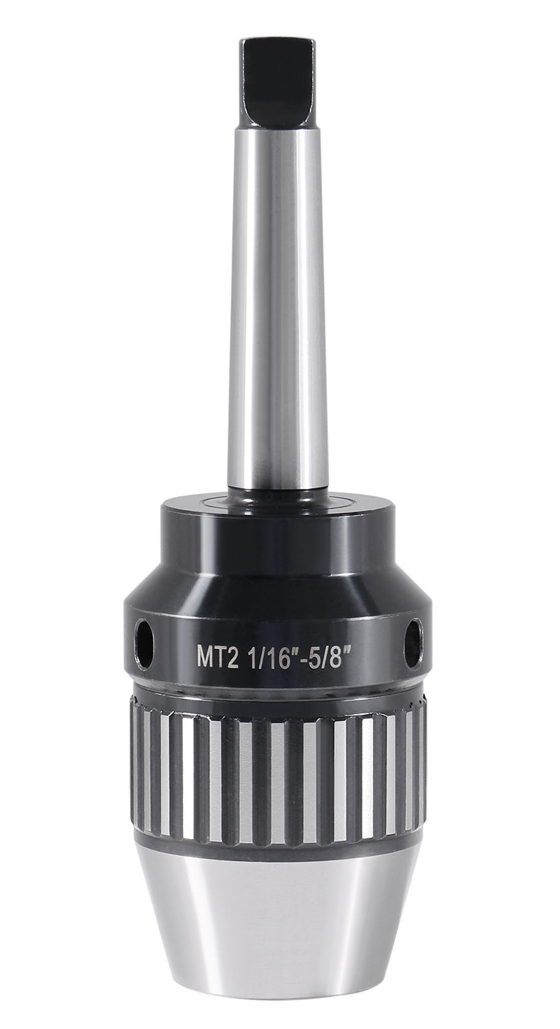 CanCNC Tooling Solutions 1/16-5/8" MT2 Precision Keyless Drill Chuck, Heavy-Duty with Integrated Shank, Titanium Jaws, 0537-5802