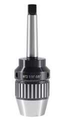 CanCNC Tooling Solutions 1/16-5/8" MT2 Precision Keyless Drill Chuck, Heavy-Duty with Integrated Shank, Titanium Jaws, 0537-5802