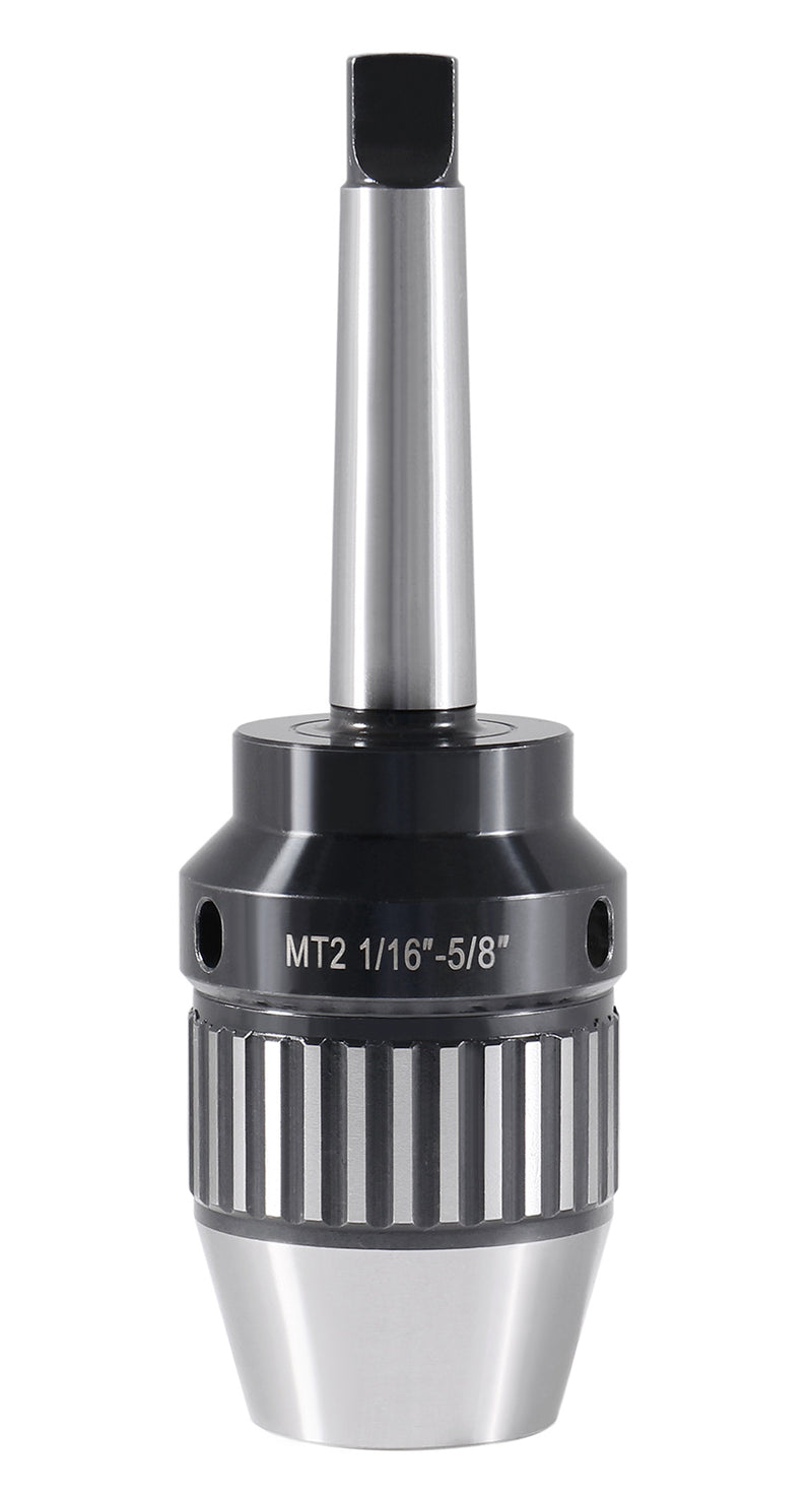 CanCNC Tooling Solutions 1/16-5/8" MT2 Precision Keyless Drill Chuck, Heavy-Duty with Integrated Shank, Titanium Jaws, 0537-5802