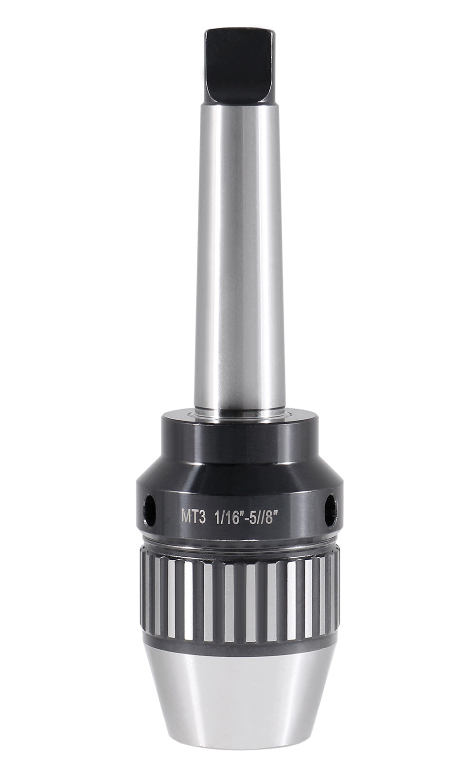 CanCNC Tooling Solutions 1/16-5/8" MT3 Precision Keyless Drill Chuck, Heavy-Duty with Integrated Shank, Titanium Jaws, 0537-5803