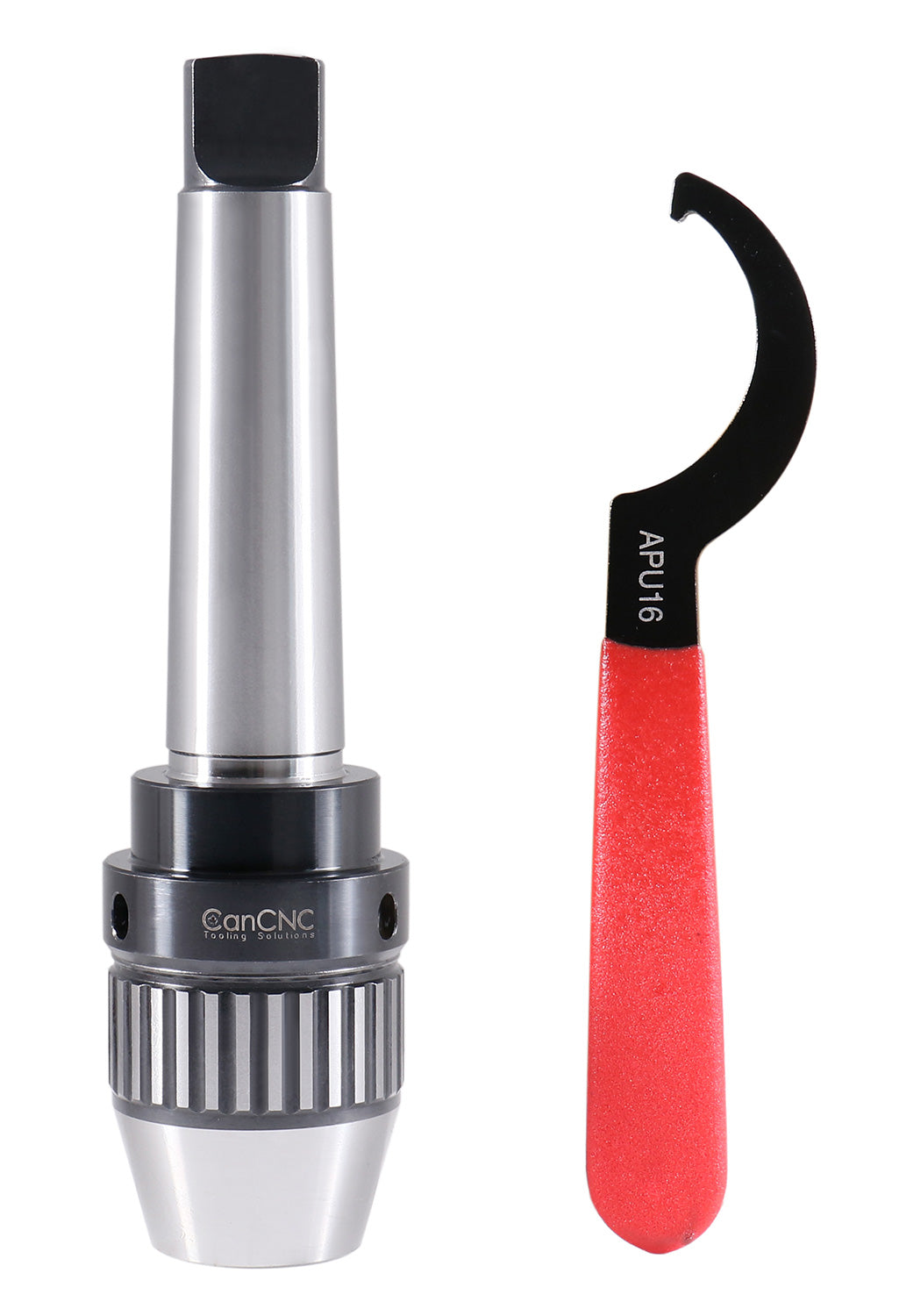 CanCNC Tooling Solutions 1/16-5/8" MT4 Precision Keyless Drill Chuck, Heavy-Duty with Integrated Shank, Titanium Jaws, 0537-5804