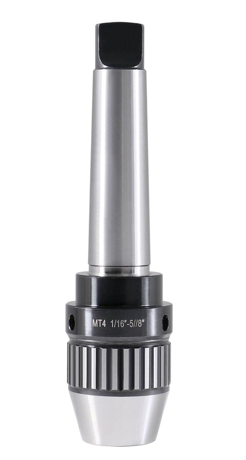 CanCNC Tooling Solutions 1/16-5/8" MT4 Precision Keyless Drill Chuck, Heavy-Duty with Integrated Shank, Titanium Jaws, 0537-5804