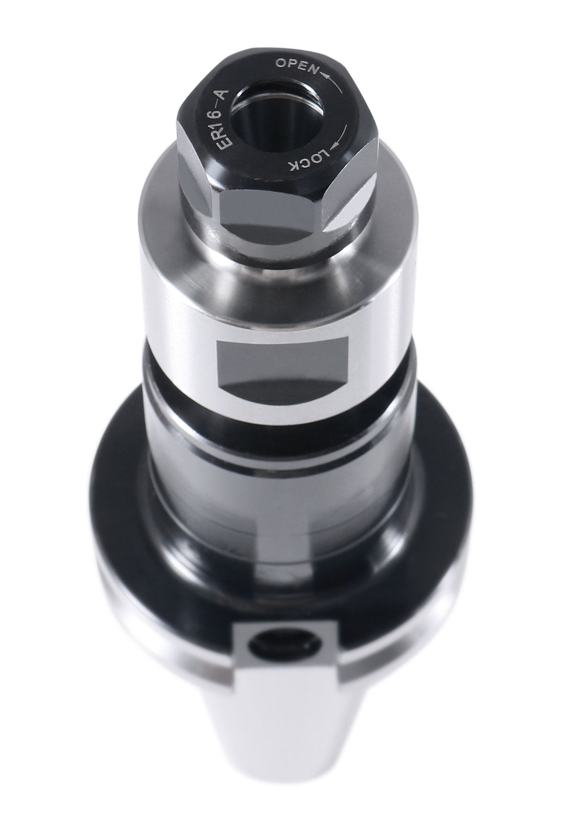 Cat40 to Er16 Premium Floating Tap Collet Chuck, 5/8'' to 11 Rear Thread, 0537-5983