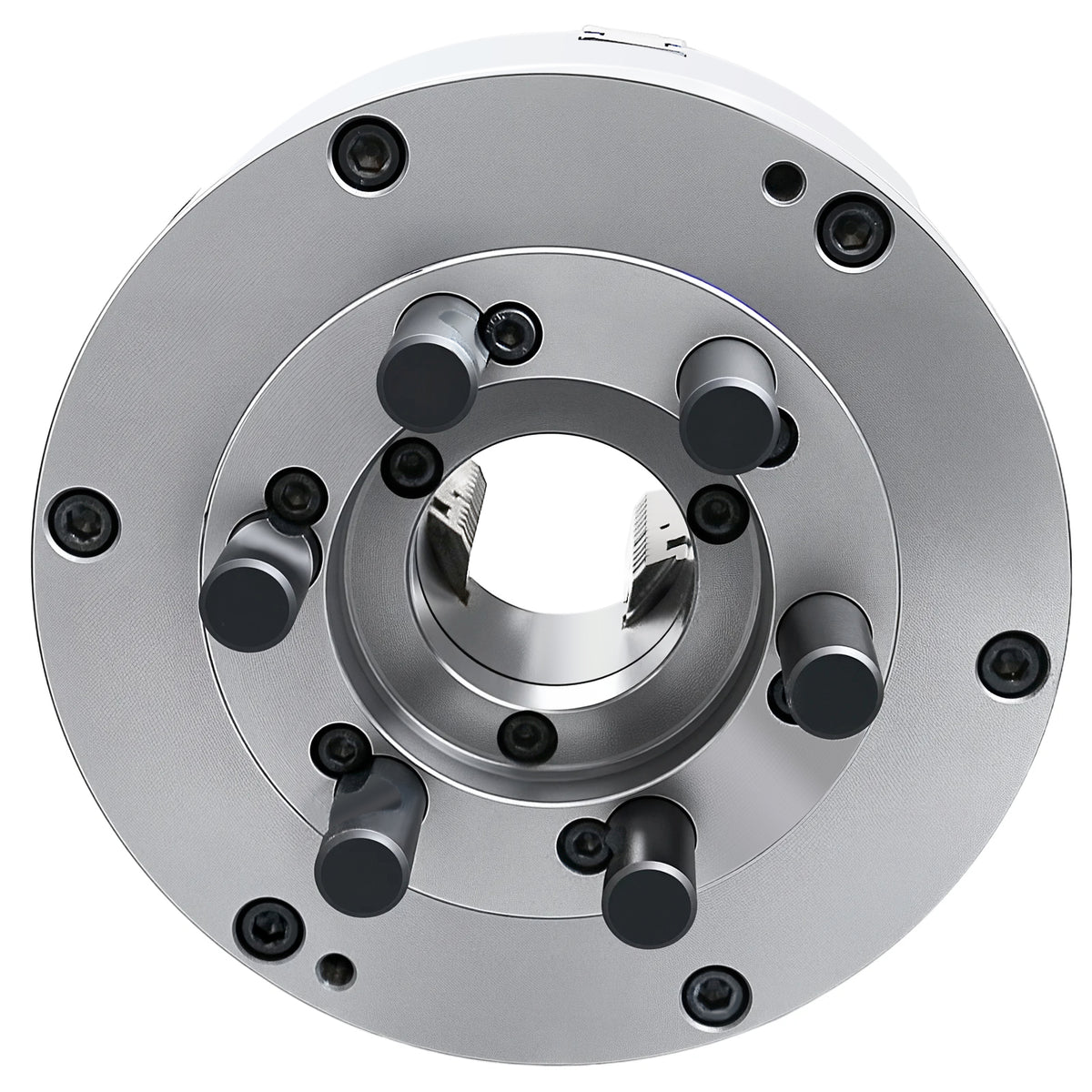 10″/250 mm 2-Piece Reversible Jaws 3-Jaw Chuck, D1-6 Direct Mount, 2.756″ Center Hole, 0559-0106