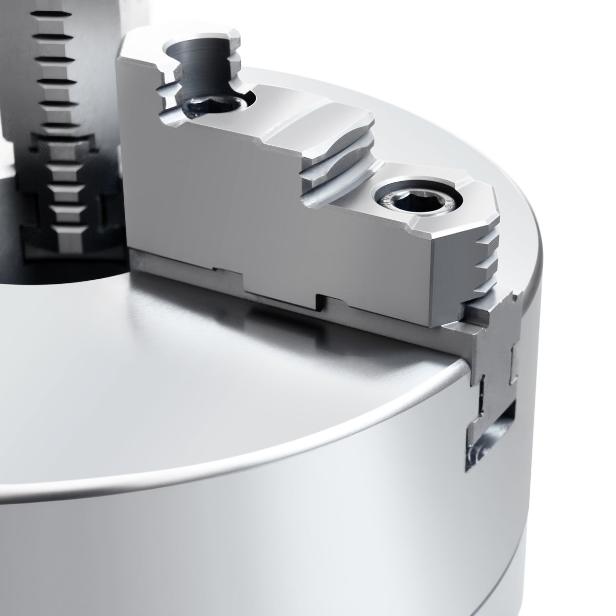 10″/250 mm 2-Piece Reversible Jaws 3-Jaw Chuck, D1-6 Direct Mount, 2.756″ Center Hole, 0559-0106