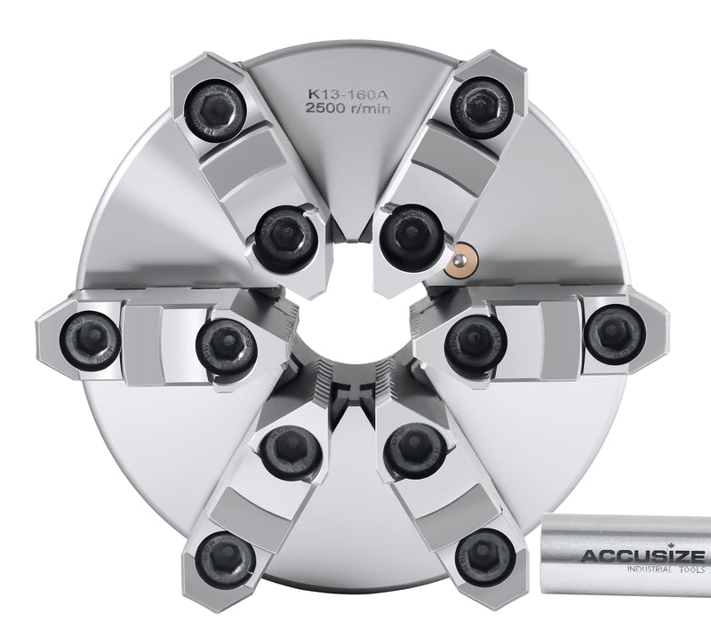 6-Jaw Self-Centering Scroll Lathe Chuck (Plain Back)