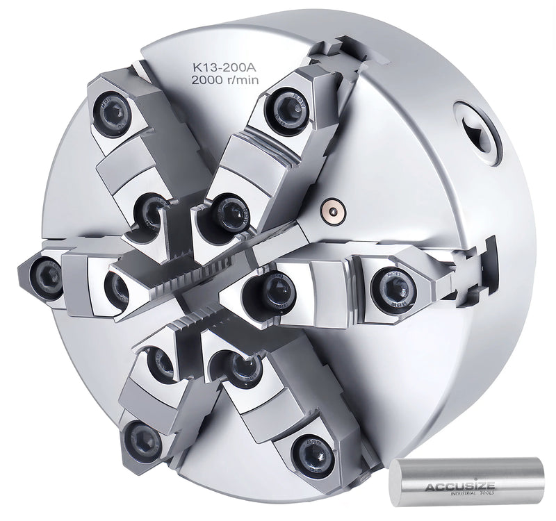 6-Jaw Self-Centering Scroll Lathe Chuck (Plain Back)
