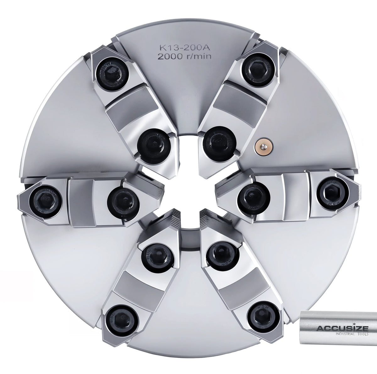 6-Jaw Self-Centering Scroll Lathe Chuck (Plain Back)