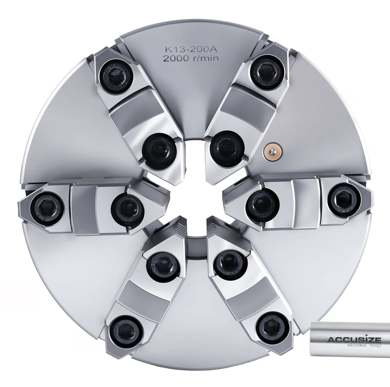 6-Jaw Self-Centering Scroll Lathe Chuck (Plain Back)