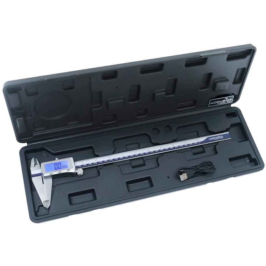 Rechargeable Digital Caliper with Backlight LCD Screen