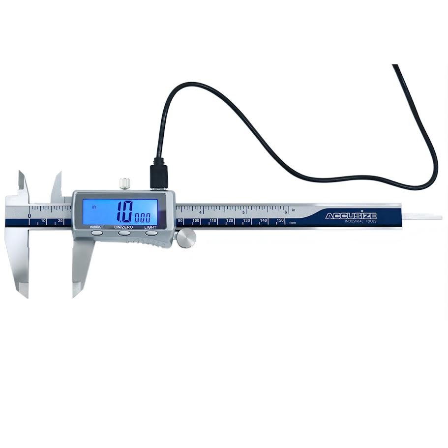 Rechargeable Digital Caliper with Backlight LCD Screen