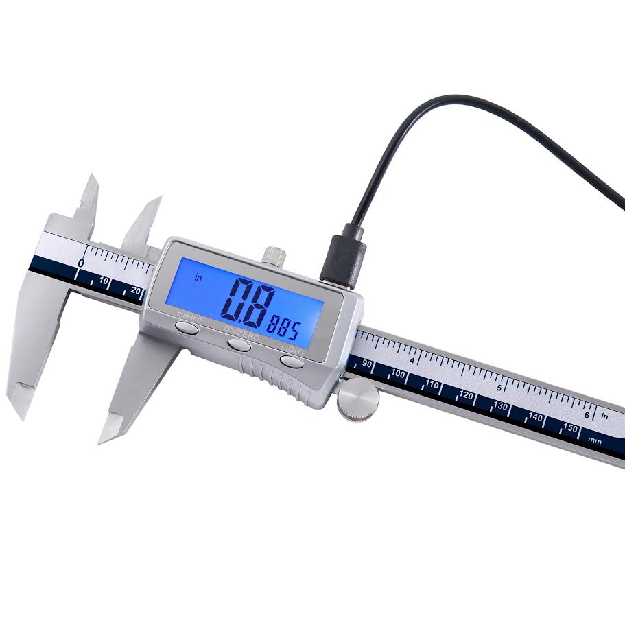 Rechargeable Digital Caliper with Backlight LCD Screen