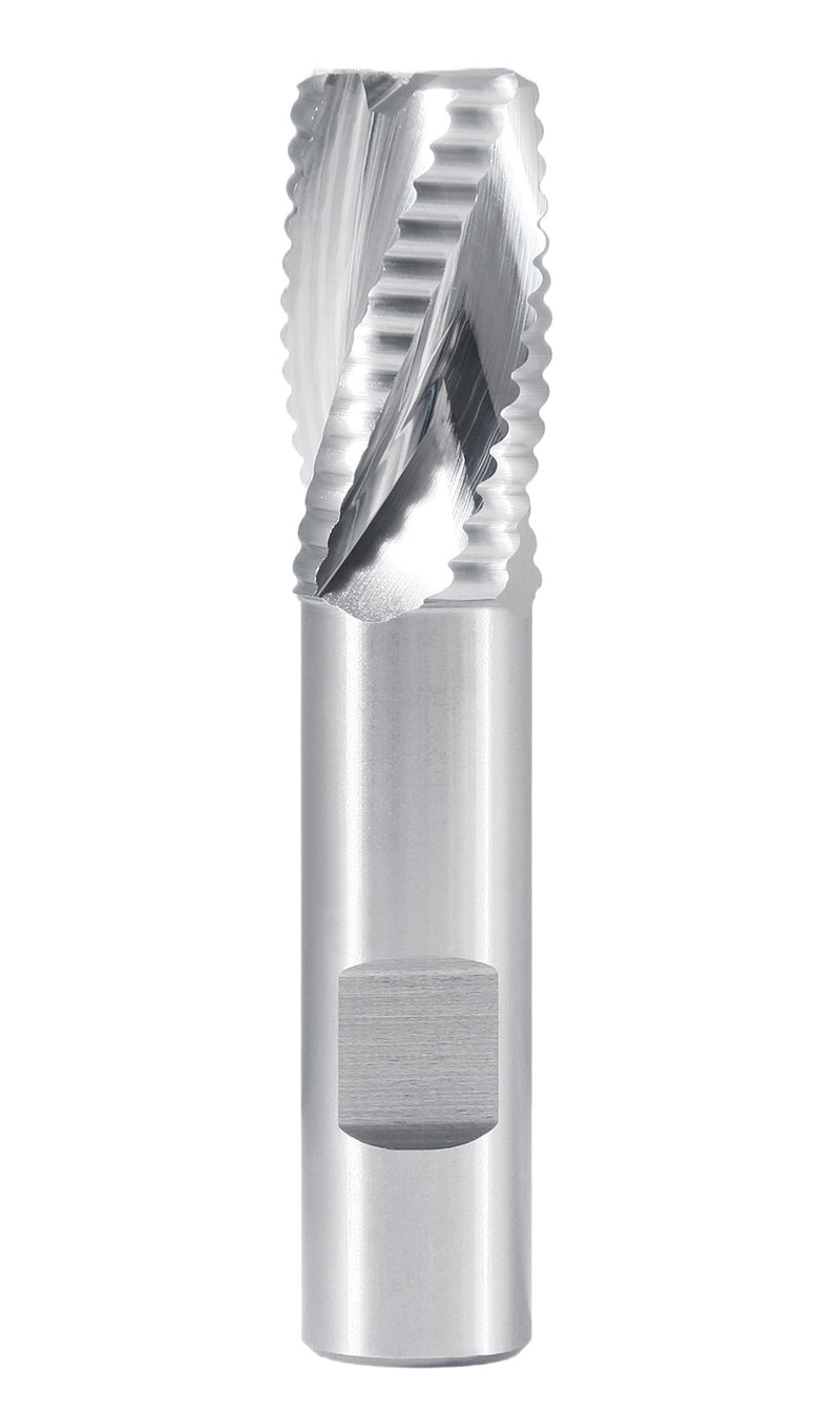 7/8'' 4 Flute, 7/8 by 3/4 by 1-5/8 by 4-1/8'' M42-8% Cobalt Roughing End Mill, Center Cutting, 1002-0078