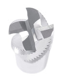 7/8'' 4 Flute, 7/8 by 3/4 by 1-5/8 by 4-1/8'' M42-8% Cobalt Roughing End Mill, Center Cutting, 1002-0078