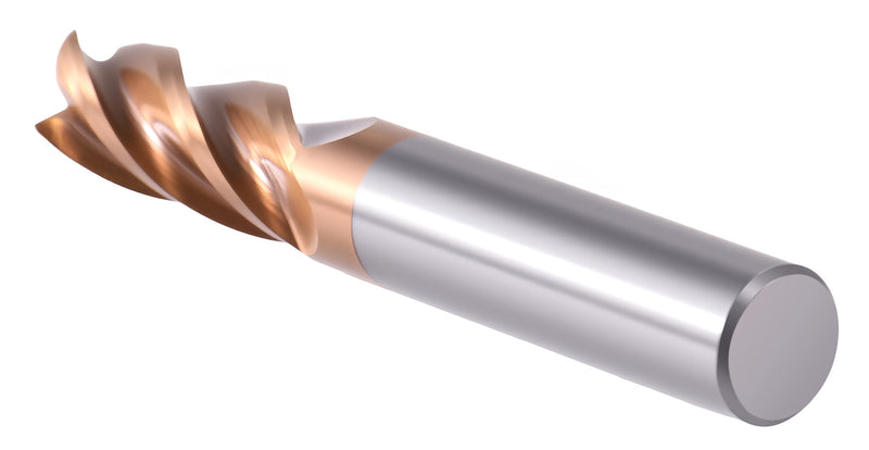 4 Flute Single End Solid Carbide End Mills