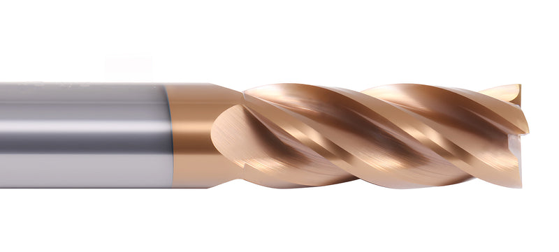 4 Flute Single End Solid Carbide End Mills