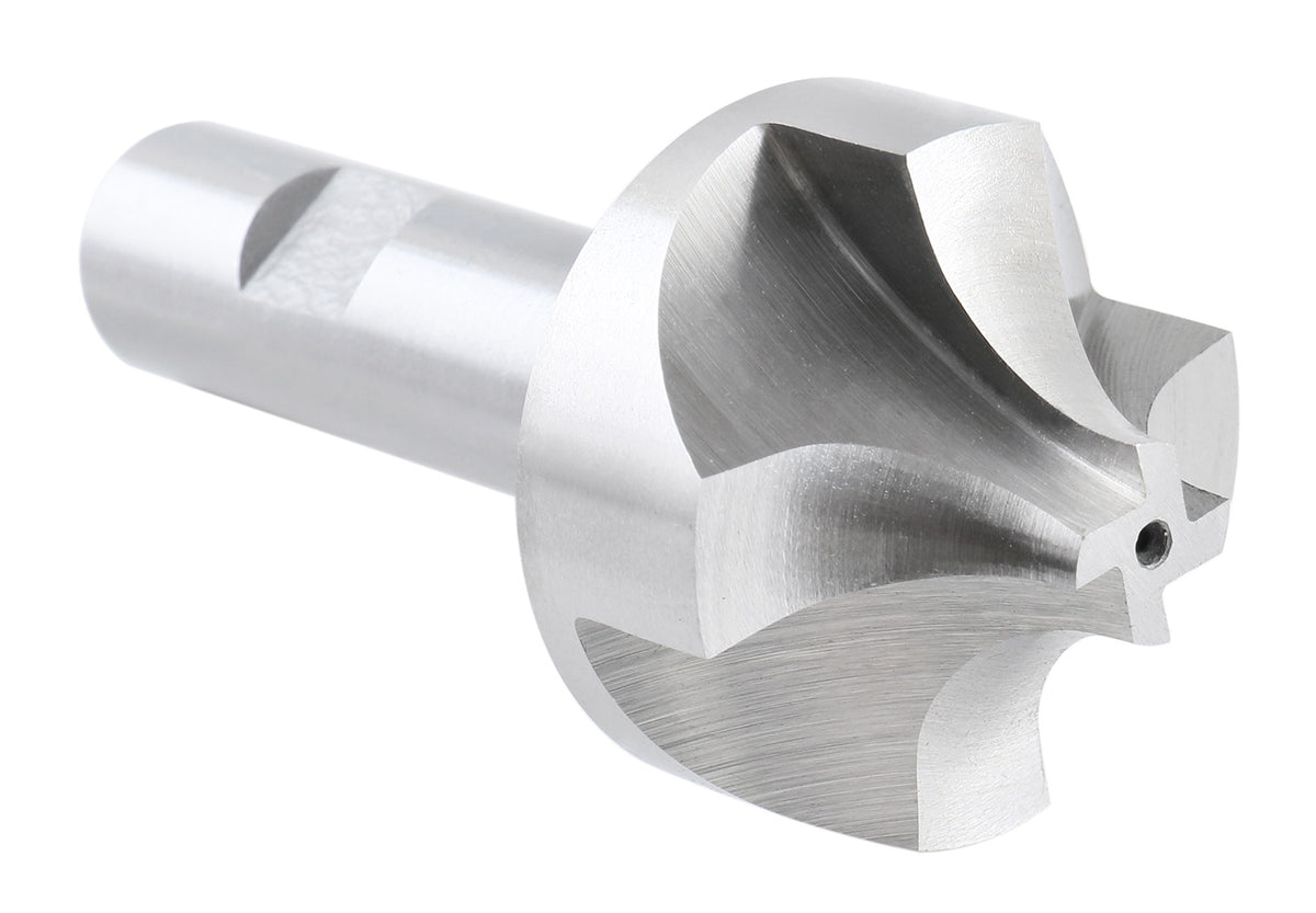H.S.S. Corner Rounding End Mill Set 4 Pc Size from 1/2'' to 3/4'', 3/4'' Shank, 1011-0004