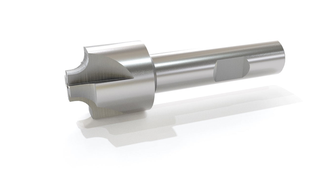Hss Corner Roudning End Mill, 3/16'' Radius, 1/2'' Shank Dia, 7/8'' Largest Dia, 3'' Oal, 1011-0312