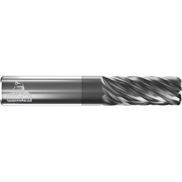 Gorilla 7 Flute Radius, WTF & GMS² Coated End Mills, Inch, Super Bitchin' Performance - Ferrous, Made in USA